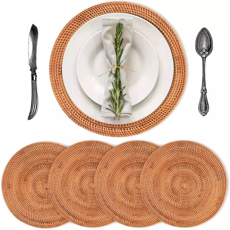 Enhance your holiday table settings with charger plates